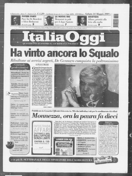 Italia oggi : quotidiano di economia finanza e politica